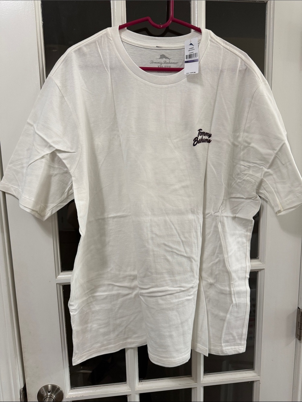 Tommy Bahama White Short Sleeve Logo Crew T-Shirt